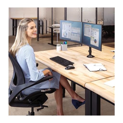 Monitortartó kar, két monitorhoz, FELLOWES, "Reflex Series™"