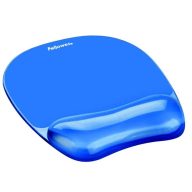   Egéralátét csuklótámasszal, géltöltésű, FELLOWES "Crystal™ Gel", kék