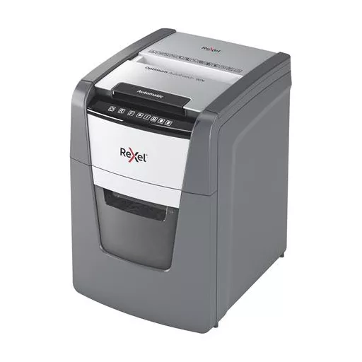 Iratmegsemmisítő, konfetti, 90 lap, REXEL, "Optimum AutoFeed+ 90X"