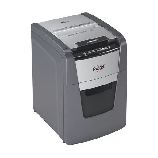 Iratmegsemmisítő, konfetti, 90 lap, REXEL, "Optimum AutoFeed+ 90X"