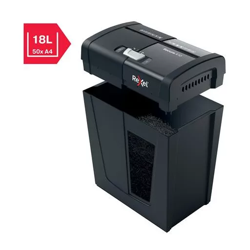 Iratmegsemmisítő, konfetti, 10 lap, REXEL, "Secure X10"