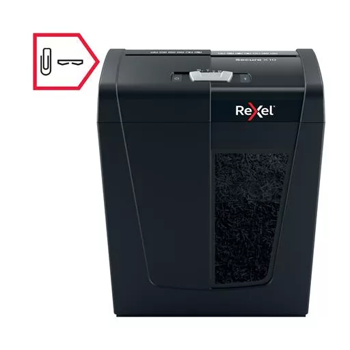 Iratmegsemmisítő, konfetti, 10 lap, REXEL, "Secure X10"