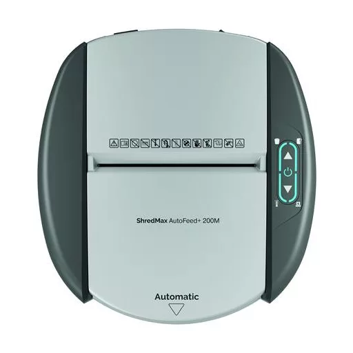 Iratmegsemmisítő, mikrokonfetti, 200 lap, REXEL "ShredMax AutoFeed+ 200M P5"