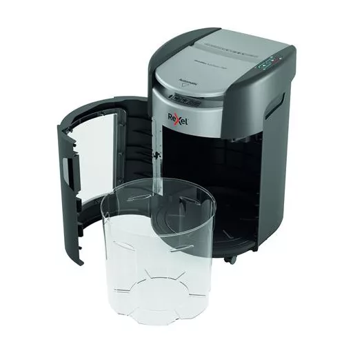 Iratmegsemmisítő, konfetti, 200 lap, REXEL "ShredMax AutoFeed+ 200X P4"