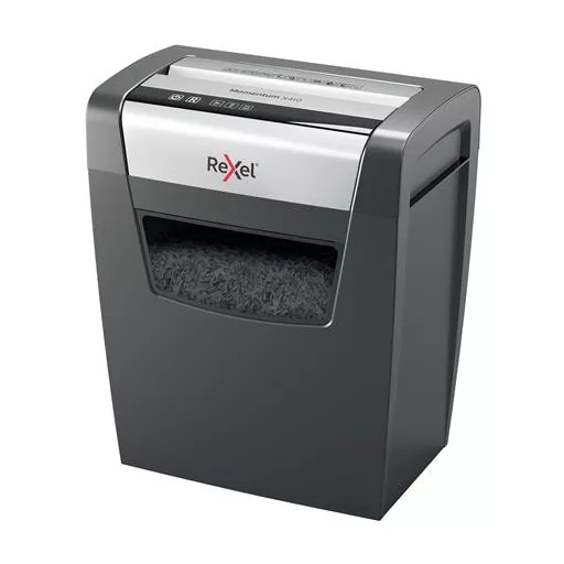 Iratmegsemmisítő, konfetti, 10 lap, REXEL, "Momentum X410"