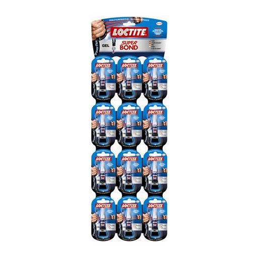 Pillanatragasztó gél, 2 g, HENKEL "Loctite Super Bond Power Flex Gél"