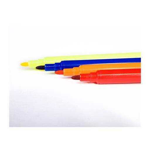 Filctoll készlet, kimosható, KORES "Korellos", 24 különböző szín