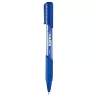  Golyóstoll, 1,0 mm, nyomógombos, háromszögletű, KORES "K6-M", kék