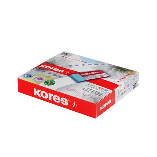 Radír display, KORES "KE-30", pasztell színek