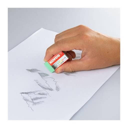 Radír, KORES "KE-30", 3 pasztell szín