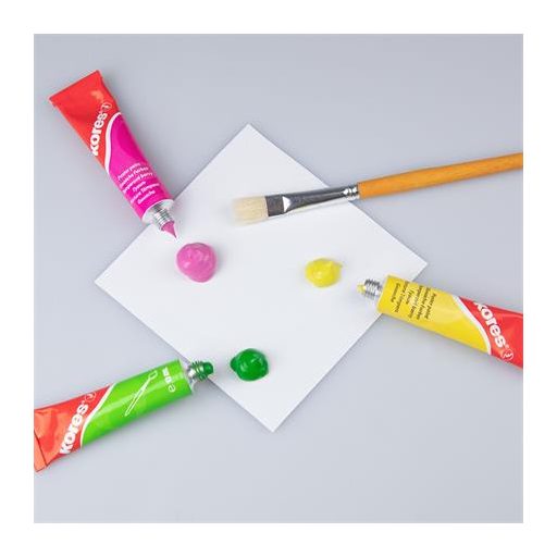 Tempera készlet, 12 ml, KORES, 12 különböző szín