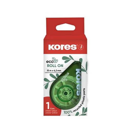 Hibajavító roller, 4,2 mm x 15 m, KORES "ECO Roll On", zöld