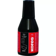Bélyegzőfesték, 28 ml, KORES, fekete