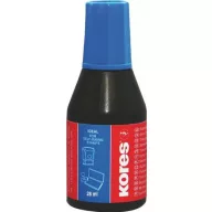 Bélyegzőfesték, 28 ml, KORES, kék