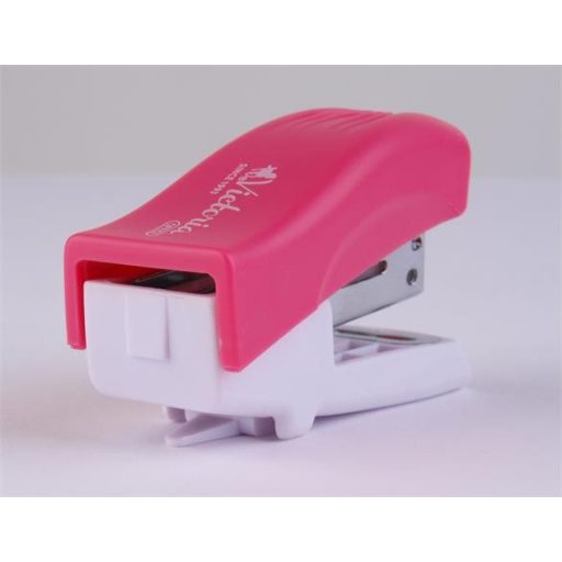 Tűzőgép, 24/6, 26/6, 12 lap, VICTORIA OFFICE, "Mini", rózsaszín