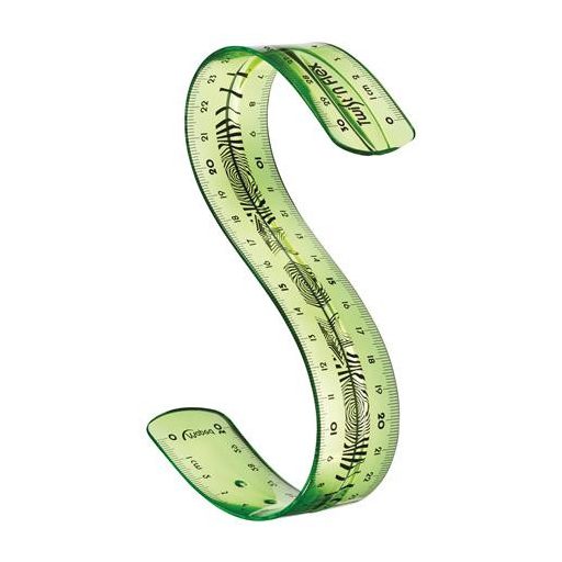 Vonalzó, műanyag, törhetetlen, 30 cm, MAPED "Twist'n Flex"