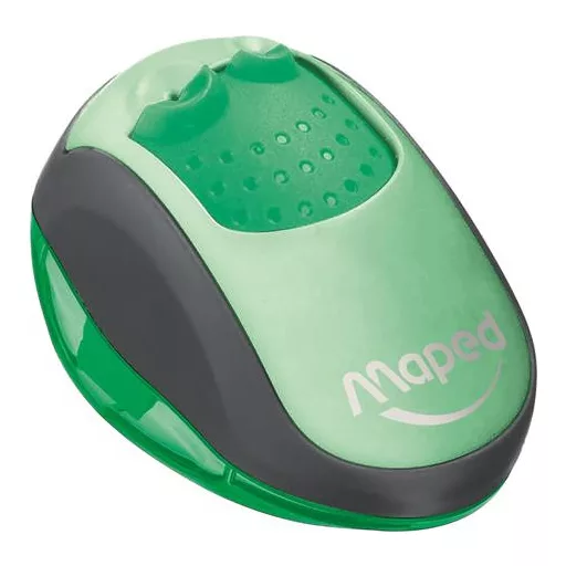 Hegyező display, kétlyukú, tartályos, MAPED "Clean", vegyes színek