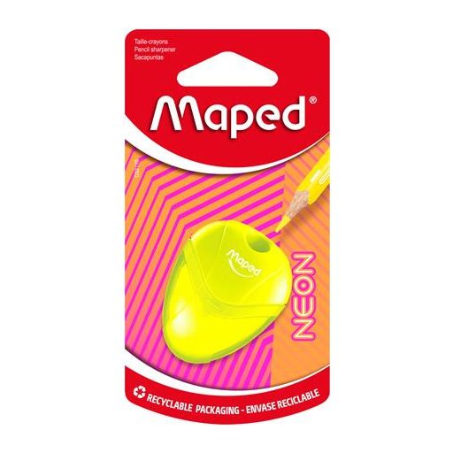 Hegyező, egylyukú, tartályos, MAPED "I-Gloo Neon", vegyes színek