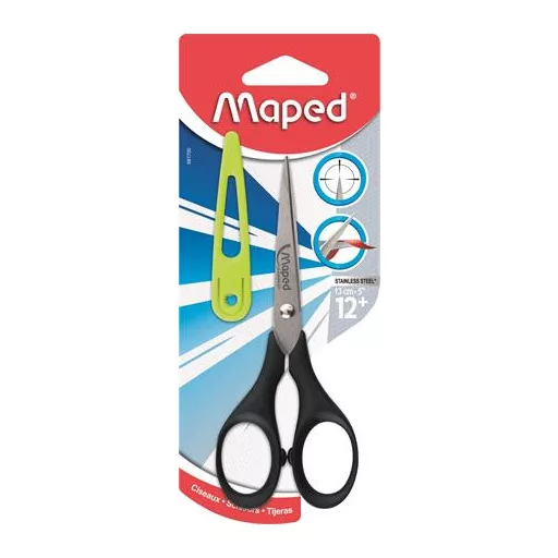 Olló, iskolai, 13 cm, MAPED "Genius"