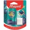 Hegyező és radír, kétlyukú, tartályos, pótradírral, MAPED "Connect Dragon", sárkány