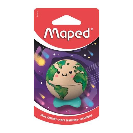 Hegyező, egylyukú, tartályos, MAPED „Planet”, bolygók, vegyes minták
