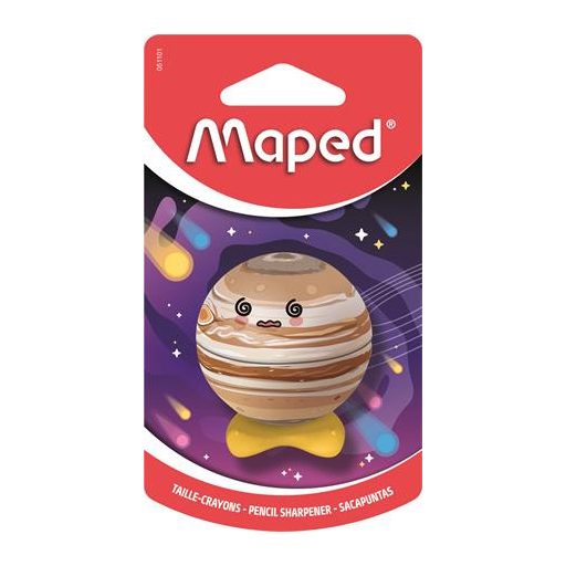 Hegyező, egylyukú, tartályos, MAPED „Planet”, bolygók, vegyes minták