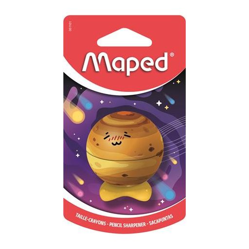 Hegyező, egylyukú, tartályos, MAPED „Planet”, bolygók, vegyes minták
