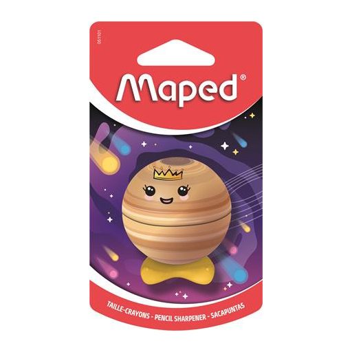 Hegyező, egylyukú, tartályos, MAPED „Planet”, bolygók, vegyes minták