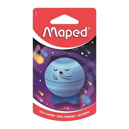 Hegyező, egylyukú, tartályos, MAPED „Planet”, bolygók, vegyes minták