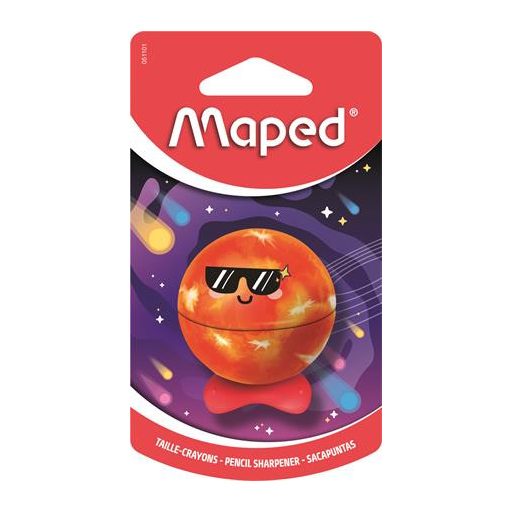 Hegyező, egylyukú, tartályos, MAPED „Planet”, bolygók, vegyes minták