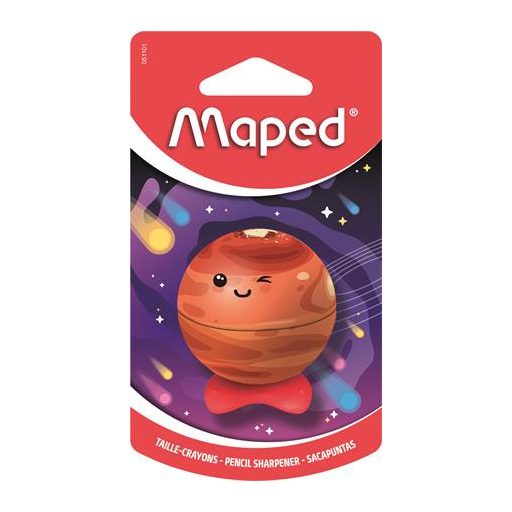 Hegyező, egylyukú, tartályos, MAPED „Planet”, bolygók, vegyes minták