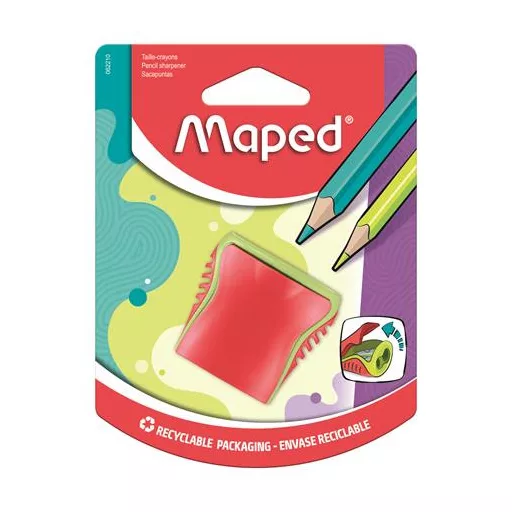 Hegyező, kétlyukú, tartályos, MAPED "Boogy", vegyes színek