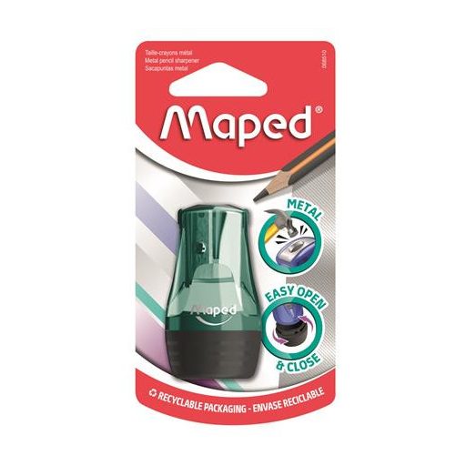 Hegyező, egylyukú, tartályos, MAPED "Tonic", vegyes színek