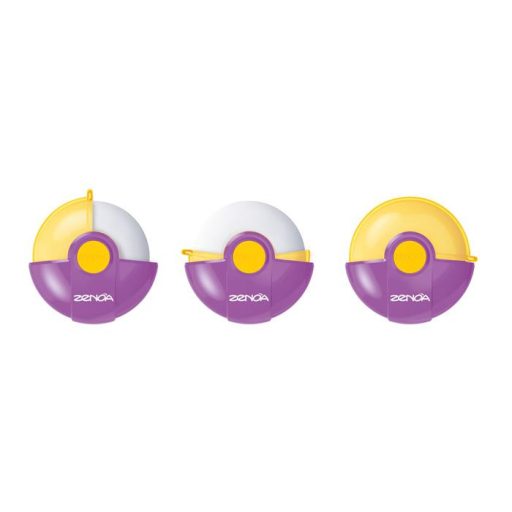 Radír, műanyag tokos, utántöltővel, MAPED "Zenoa", vegyes színek