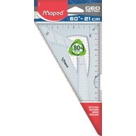   Háromszög vonalzó, műanyag, 60°, 21 cm, MAPED "Geometric"
