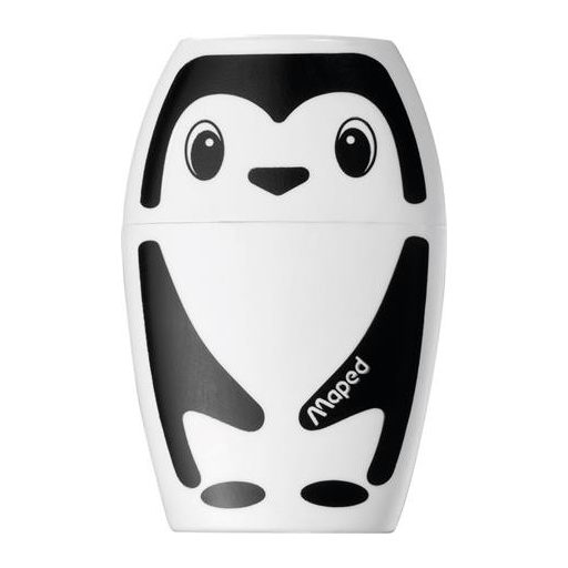 Hegyező, egylyukú, tartályos, MAPED "Shakky Fancy", panda és pingvin, vegyes formák