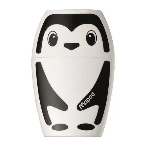 Hegyező, egylyukú, tartályos, MAPED "Shakky Fancy", panda és pingvin, vegyes formák