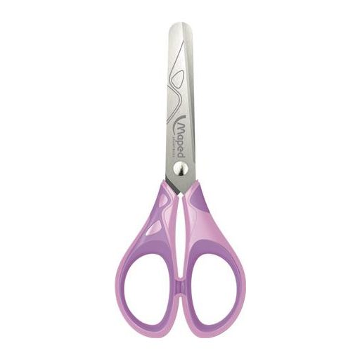 Olló display, iskolai, 13 cm, MAPED "Essentials Soft Pastel", pasztell színek