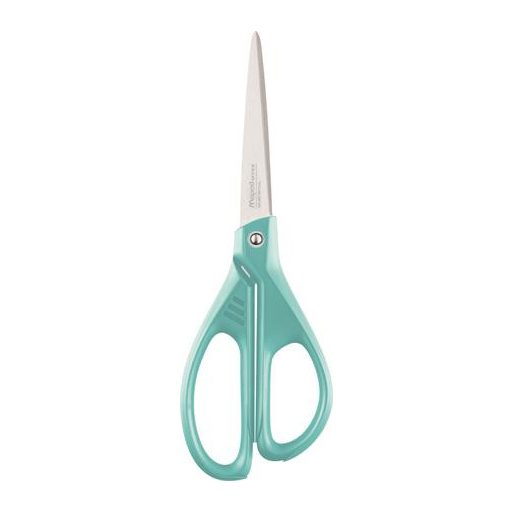Olló, irodai, 21 cm, MAPED "Essentials Green", türkizkék