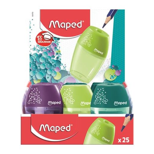 Hegyező display, egylyukú, tartályos, MAPED "Shaker", vegyes színek