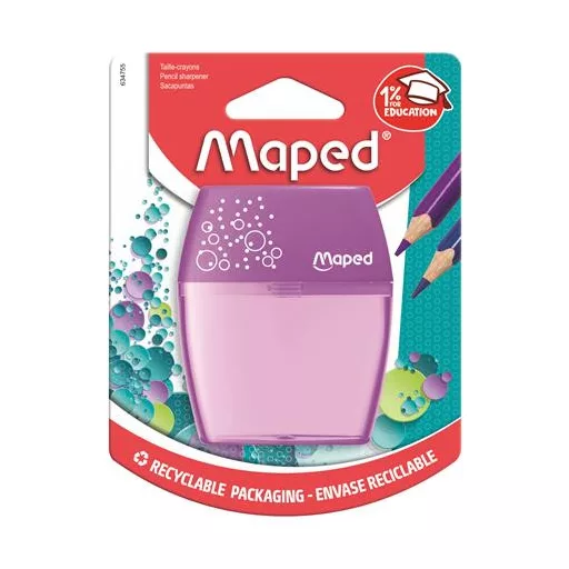 Hegyező, kétlyukú, tartályos, MAPED "Shaker", vegyes színek