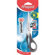   Olló, általános, 16 cm, balkezes, MAPED "Sensoft 3D", vegyes színek