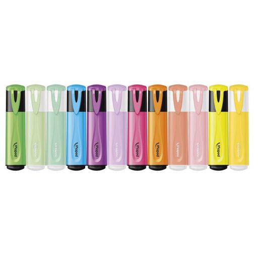Szövegkiemelő készlet, 1-5 mm, MAPED "Fluo Peps Assorted", 12 különböző szín