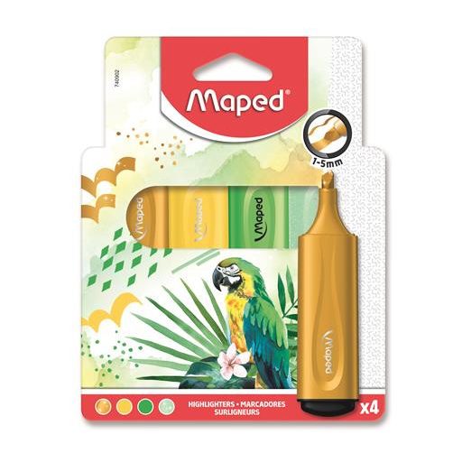 Szövegkiemelő készlet, 1-5 mm, MAPED "Fluo Peps Assorted", vegyes színek