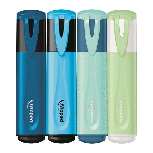 Szövegkiemelő készlet, 1-5 mm, MAPED "Fluo Peps Assorted", vegyes színek