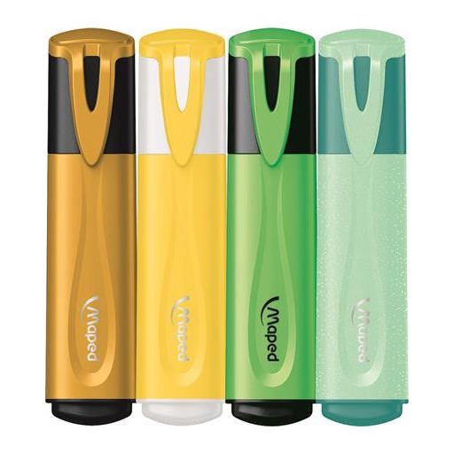 Szövegkiemelő készlet, 1-5 mm, MAPED "Fluo Peps Assorted", vegyes színek