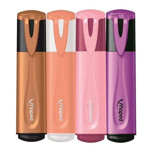 Szövegkiemelő készlet, 1-5 mm, MAPED "Fluo Peps Assorted", vegyes színek