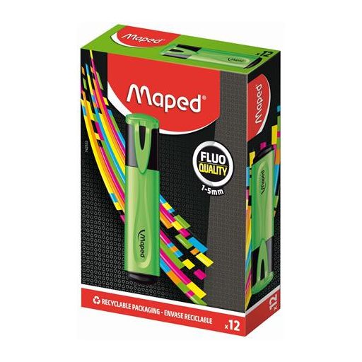 Szövegkiemelő, 1-5 mm, MAPED "Fluo Peps Classic", zöld
