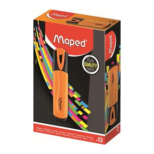 Szövegkiemelő, 1-5 mm, MAPED "Fluo Peps Classic", narancssárga
