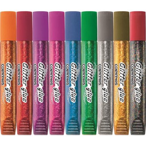 Csillámos ragasztó, MAPED "Color'Peps", 9 különböző szín